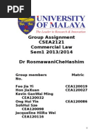 Com Law Assignment