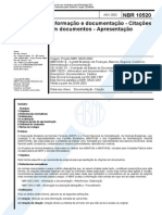 Informação e documentação - Citações em documentos