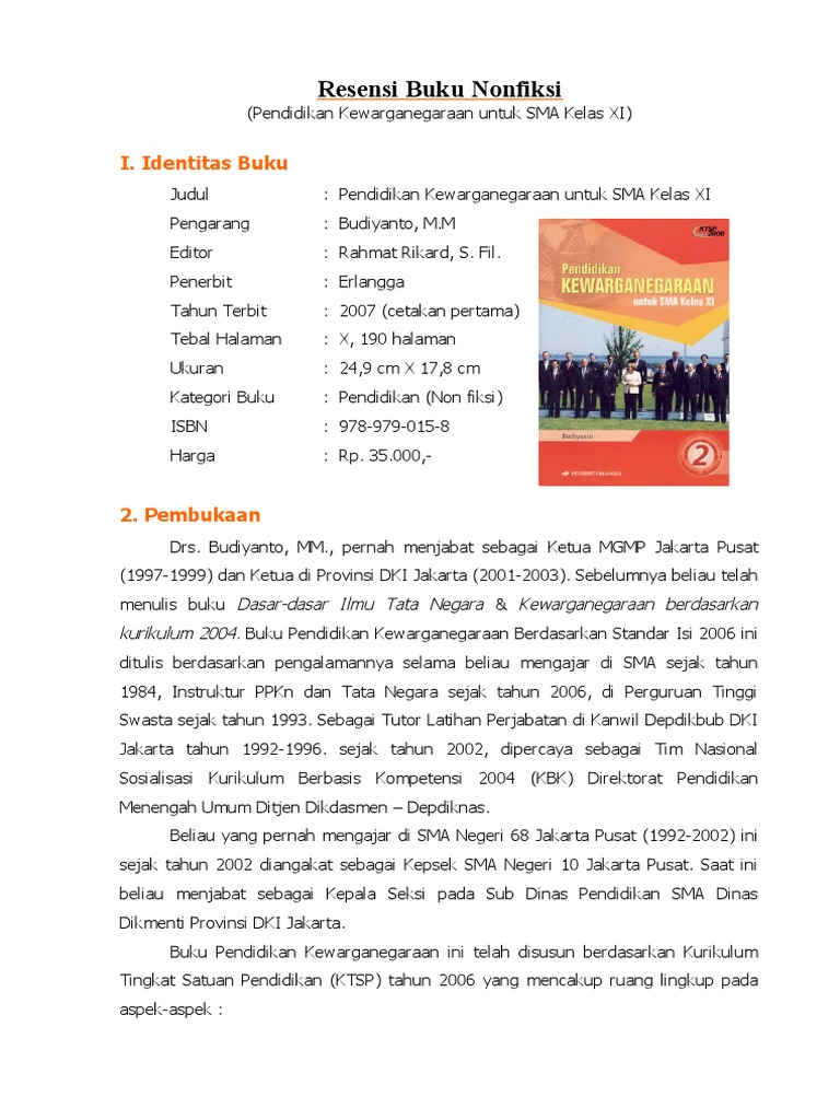 Contoh Resensi Buku Non Fiksi Pengetahuan Info Berbagi Buku Contoh Resensi Buku Non Fiksi Pengetahuan Info Berbagi Buku