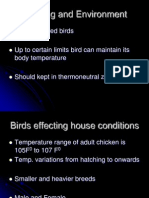 Housing and Environment: Warm Blooded Birds