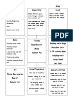 Monthly Curriculum May