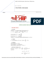 ĐẠO HÀM- VI PHÂN- TÍCH PHÂN- ỨNG DỤNG - Giải tích Toán học - Diễn đàn Toán học PDF