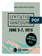 Levitation Vancouver 2015 Festival Pullout Guide - Published by BeatRoute Magazine