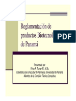 Regulacion de Medicamentos Biotecnologicos