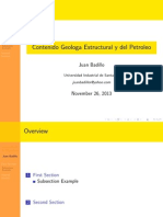 Contenido Geologa Estructural y Del Petroleo: Juan Badillo