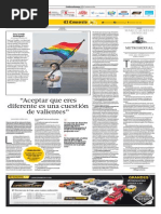 Entrevista a Ana Araujo en Diario El Comercio #UnionCivilYA