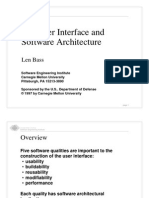 The User Interface and Software Architecture: Len Bass