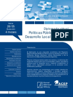 Diplomado Virtual Polí­ticas Públicas para el Desarrollo Local y Regional ACEP KAS 2015