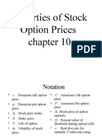 Properties of Stock Option Prices