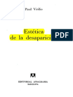 Paul Virilio - Estética de La Desaparición LCA PDF