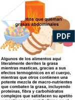 Alimentos Que Queman Grasas Abdominales