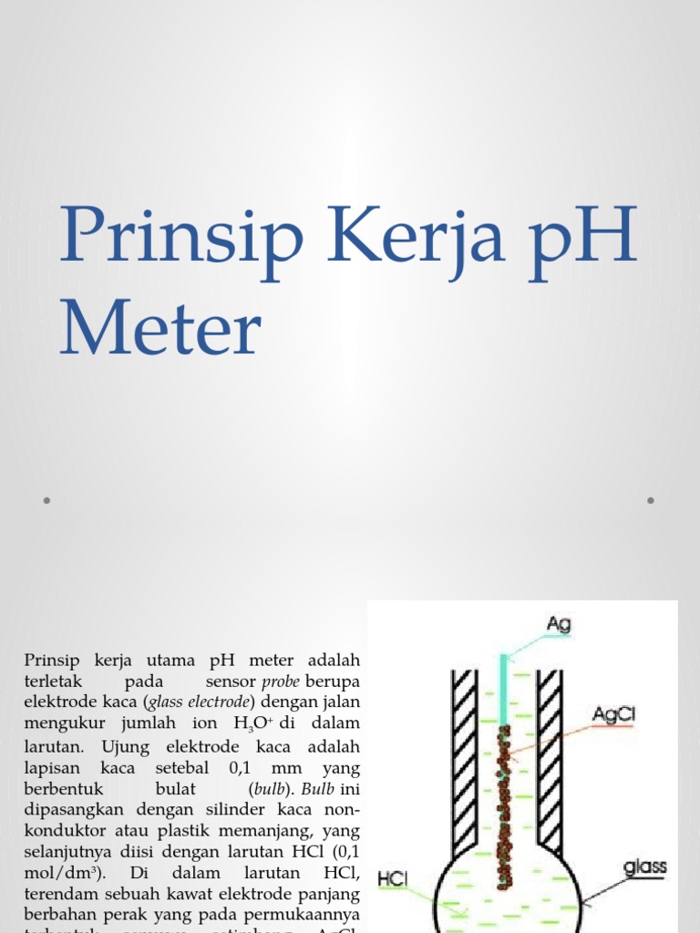 Prinsip Kerja PH Meter