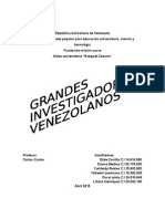 grandes investigadores de venezuela