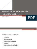 How To Write An Effective Scientific Report