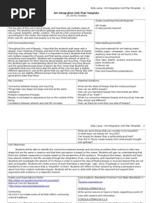 art lesson plan