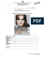 Ficha8. Análise de Um Anúncio Publicitário