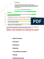 Which Case Studies Are Relevant For Each?