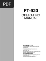 FT920 - manual