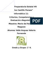 Criterios, Competencias y Evaluación Diagnóstica