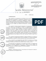 Resolución Ministerial #218-2015 Minedu