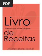alimentação viva e vegana -livro de receitas