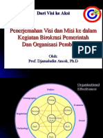 M-3 Dari Visi Menuju Tindakan Yang Bersinergi