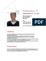 Fredrik Pontusson CV (Svenska)