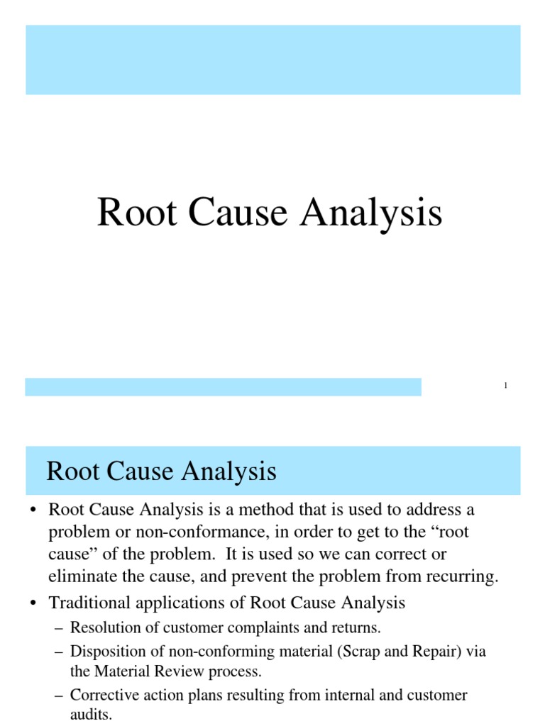 what is meant by the term root cause analysis