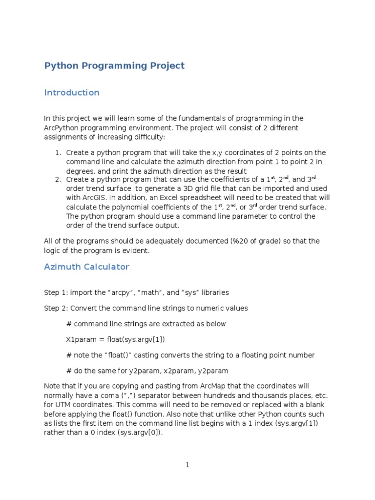 Python Programming Project Spreadsheet Command Line Interface