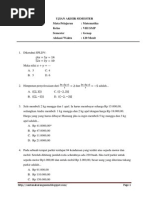 Download Soal UAS Matematika Kelas 8 SMP Kur 2013 by Santana Putra SN264175463 doc pdf