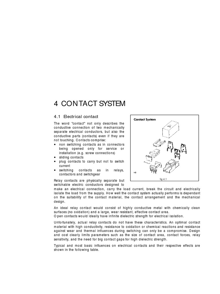 Contact System | PDF | Technology & Engineering