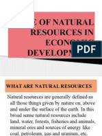 Role of Natural Resources in Economic Development