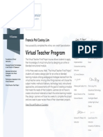 Coursera Virtual Teacher Program 2015