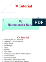 C# Tutorial: by Hanumantha Rao.N