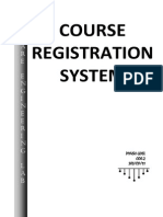 Course registration system documentation