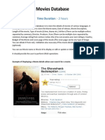 Movies Database: Time Duration: - 2 Hours
