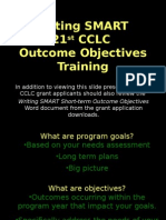 15. Writing Smart Outcome Objectives