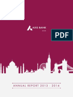 Annual Report For Axis Bank UK Limited 2013 2014