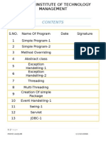 Object Oriented Techniques (Practical File)