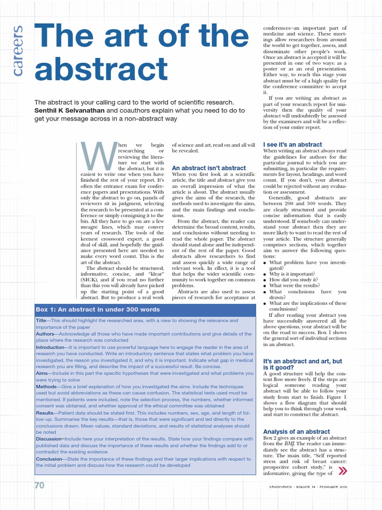 Crafting Effective Scientific Abstracts | PDF