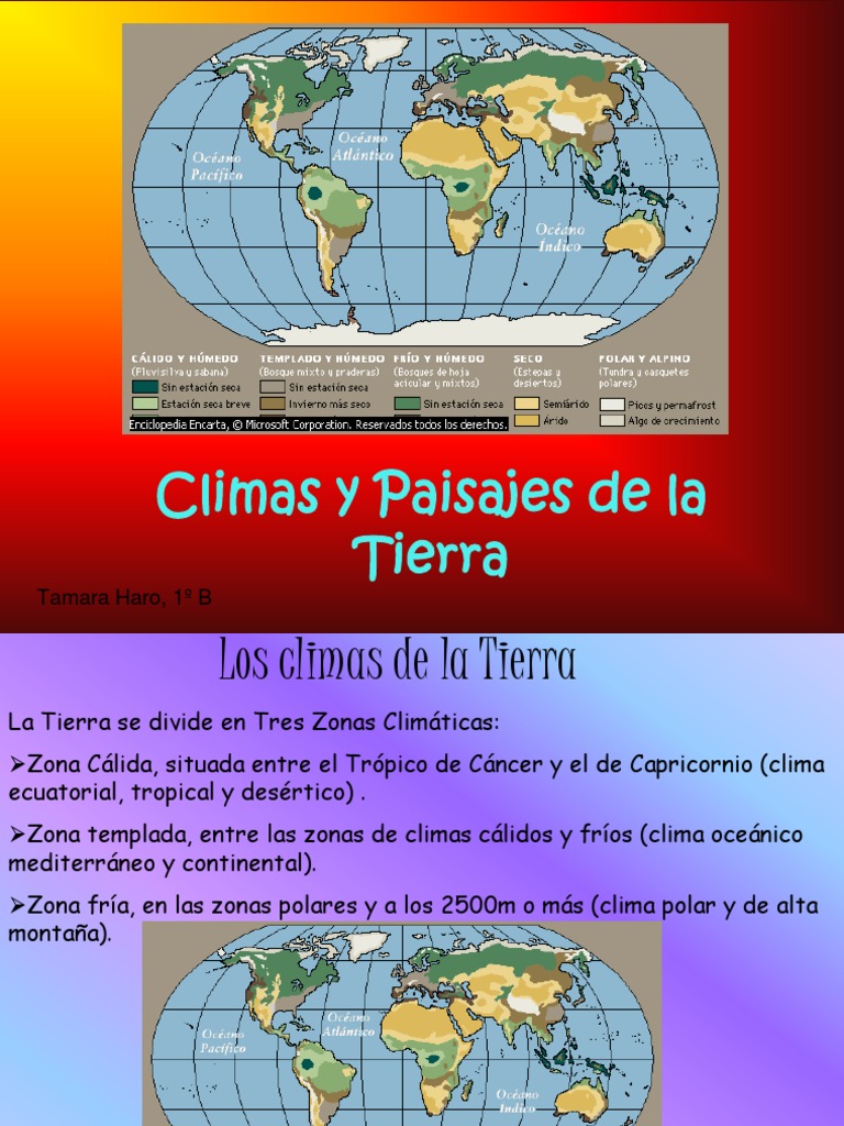 Climas y Paisajes de la Tierra | PDF | Desierto | Zona tropical