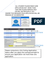 Please Compulsory Click Outing Application Status After You Apply The Outing/overnight To Ensure Your Application Not More Than One Application