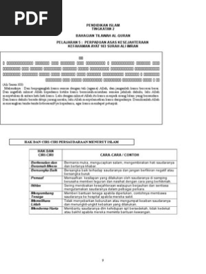 P5 Ali Imran Ayat 103 Perpaduan Asas Kesejahteraan Pdf
