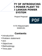 Feasibility of Introducing Nuclear Power Plant To The Sri Lankan Power System