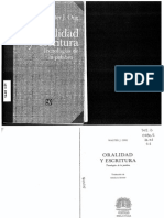 Walter J Ong Oralidad y Escritura Cap 3 4 PDF