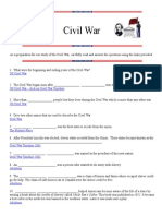 civil war webquest