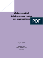 Yoshida, Shigeto - Guía Gramatical de La Lengua Maya Yucateca para Hispanohablantes