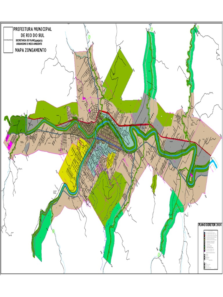 Mapa Zoneamento Rio do SulSC Elementos Químicos Grupos de Elementos Químicos