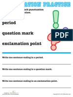 Basic Punctuation 2 Worksheet