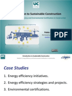 Introduction To Sustainable Construction: Module 4. Energy Efficiency and Environmental Certification in Construction